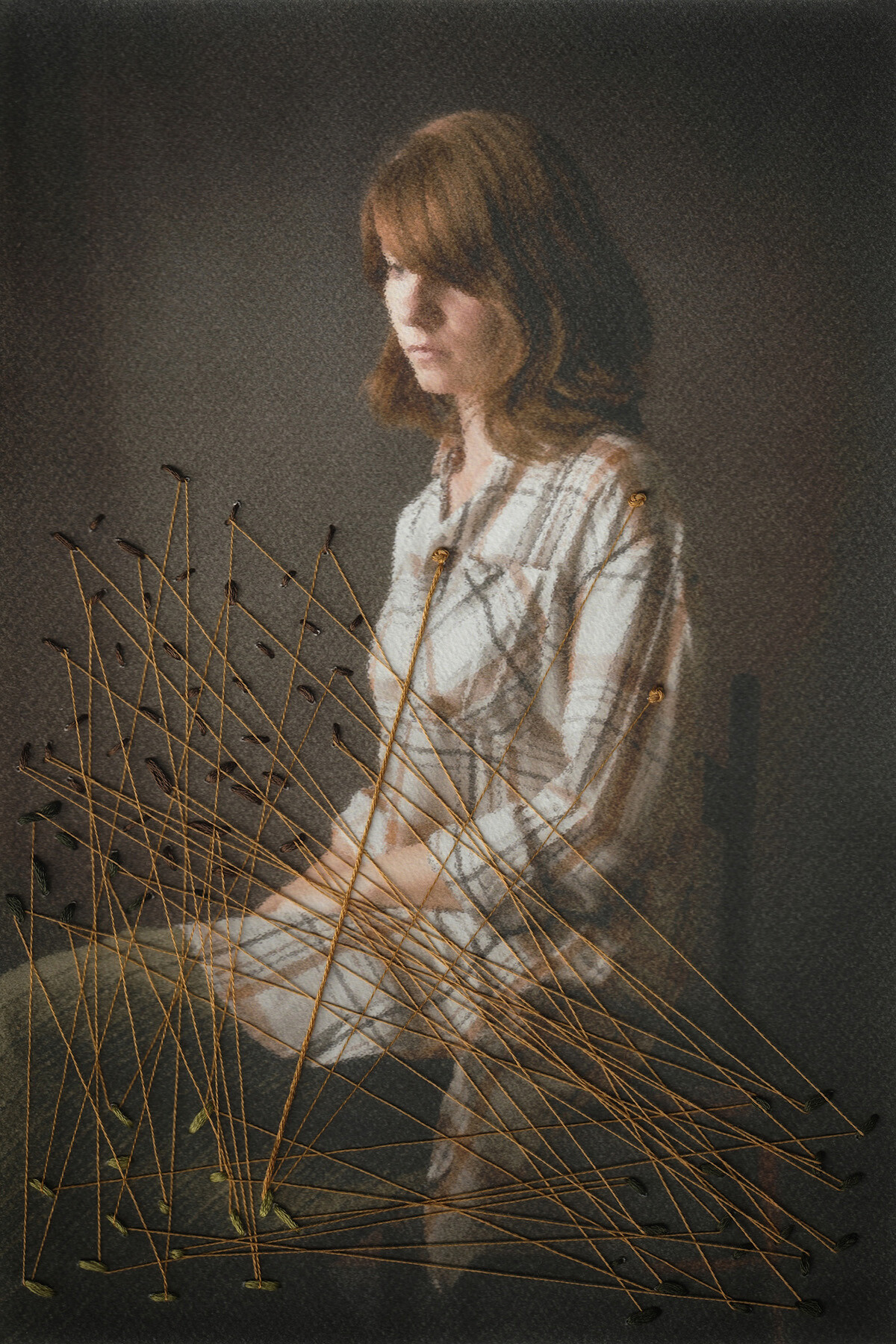 Paulina Skonieczna - autoportret Paulina Skonieczna - autoportret. Prowadząca warsztaty z Cyjanotypii w Katowicach 2024 z Radosławem Czaplą i Karolem Małotą.