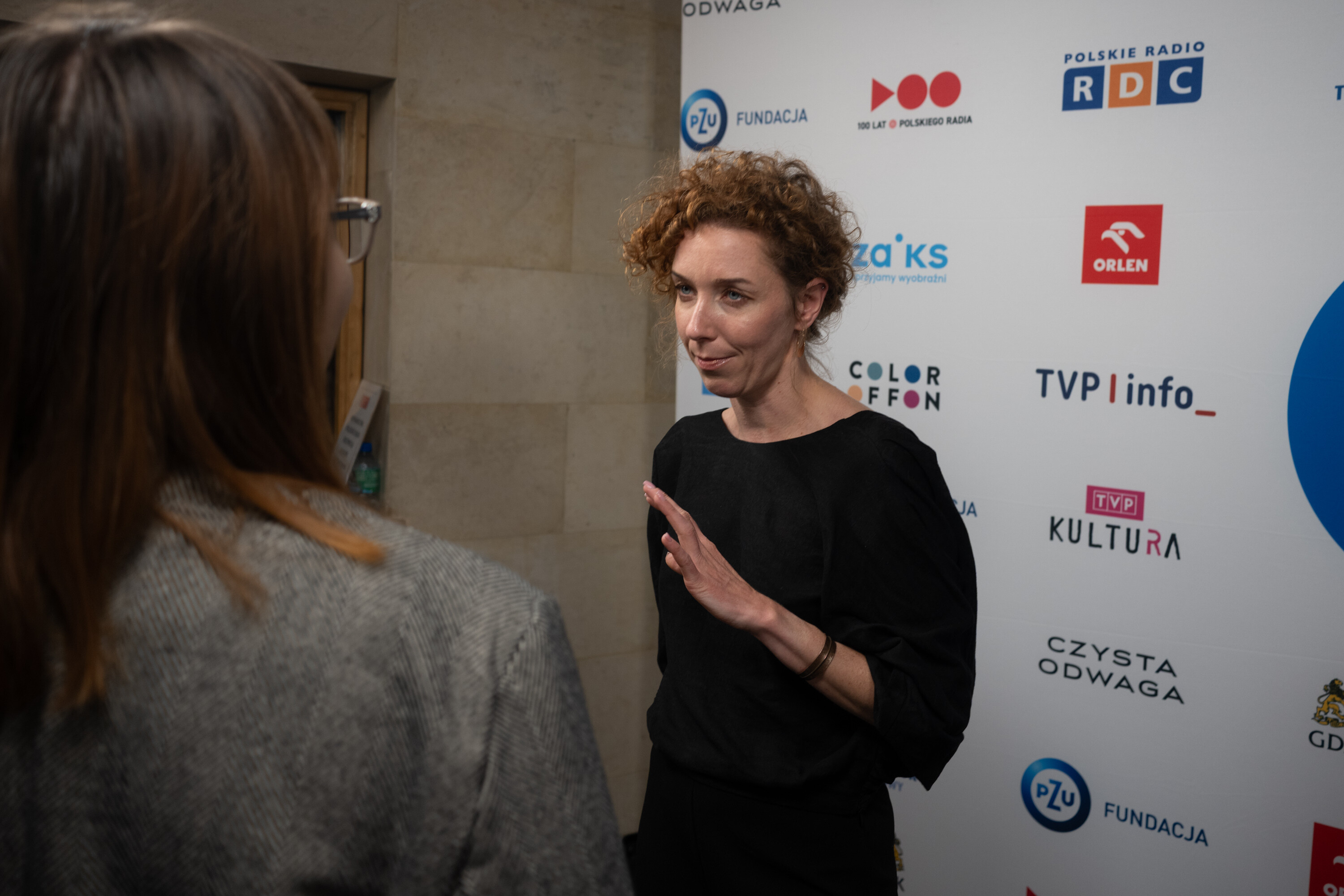 Kasia Piechowicz po odebraniu nagrody Grand Press Photo Kasia Piechowicz po odebraniu nagrody Grand Press Photo